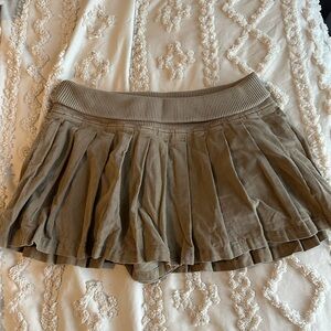 Anthropology corduroy pleated skirt